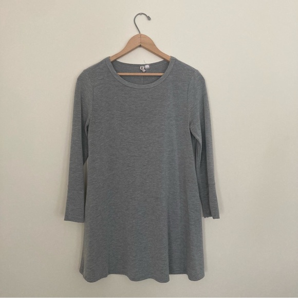 Cable & Gauge grey 3/4 sleeve knee length dress - Picture 1 of 4